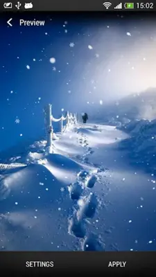 Snowfall Live Wallpaper android App screenshot 6